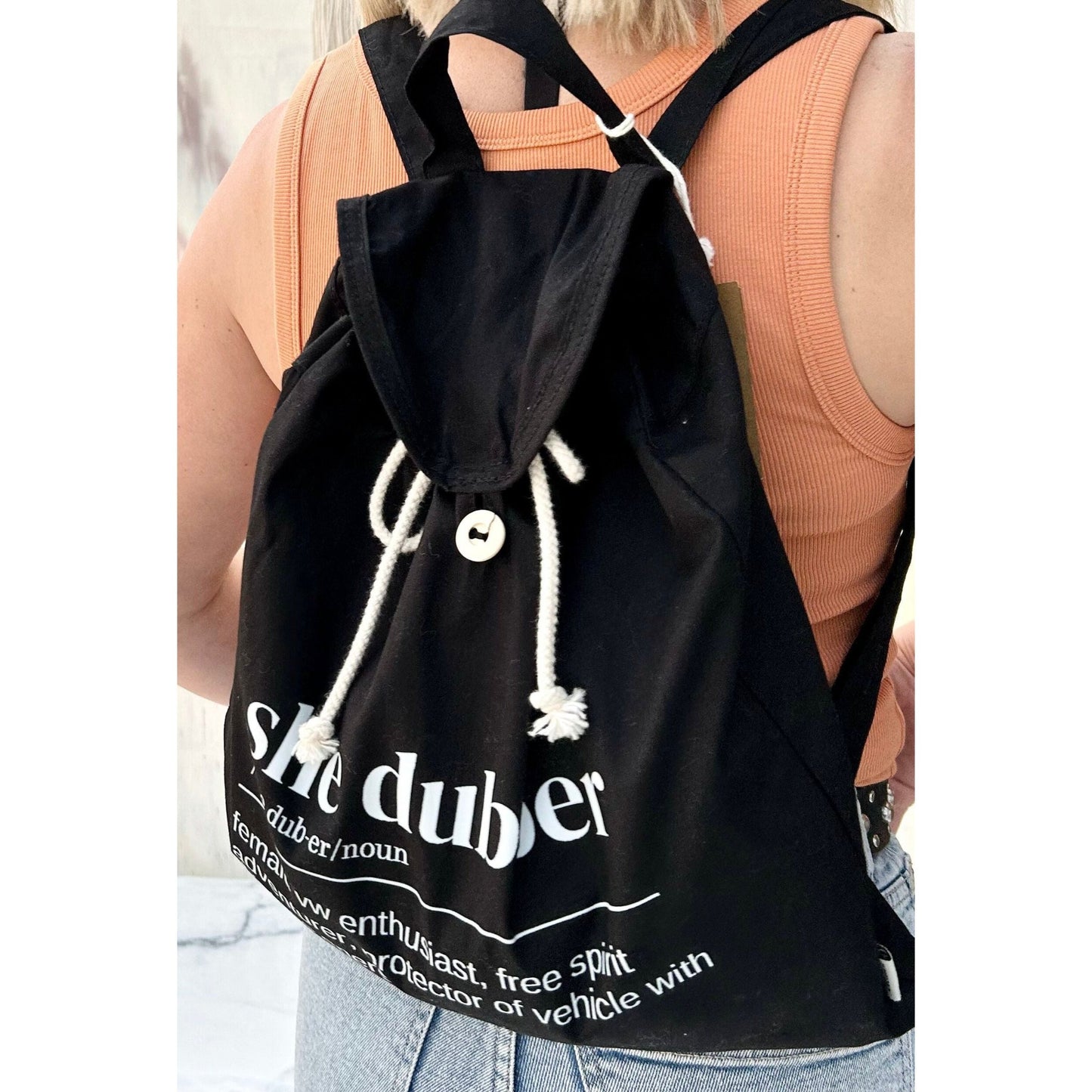 Lightweight festival rucksack, Volkswagen she dubber definition